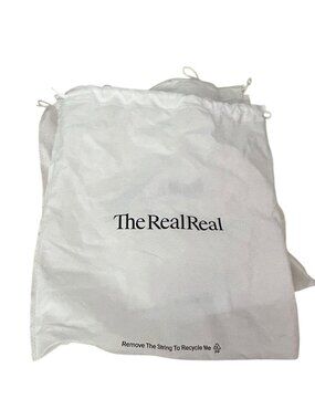 Lot of 6 The RealReal Large Drawstring Dust Bags White 19.5x18.25